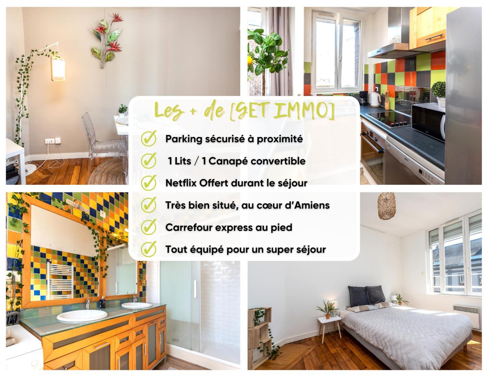 Le Jacobin / 1 Chambre - Netflix - Hyper Centre Amiens Eksteriør billede
